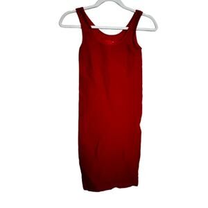 Intimately Free People Red Sleeveless Bodycon Dress NWOT Size XS/S